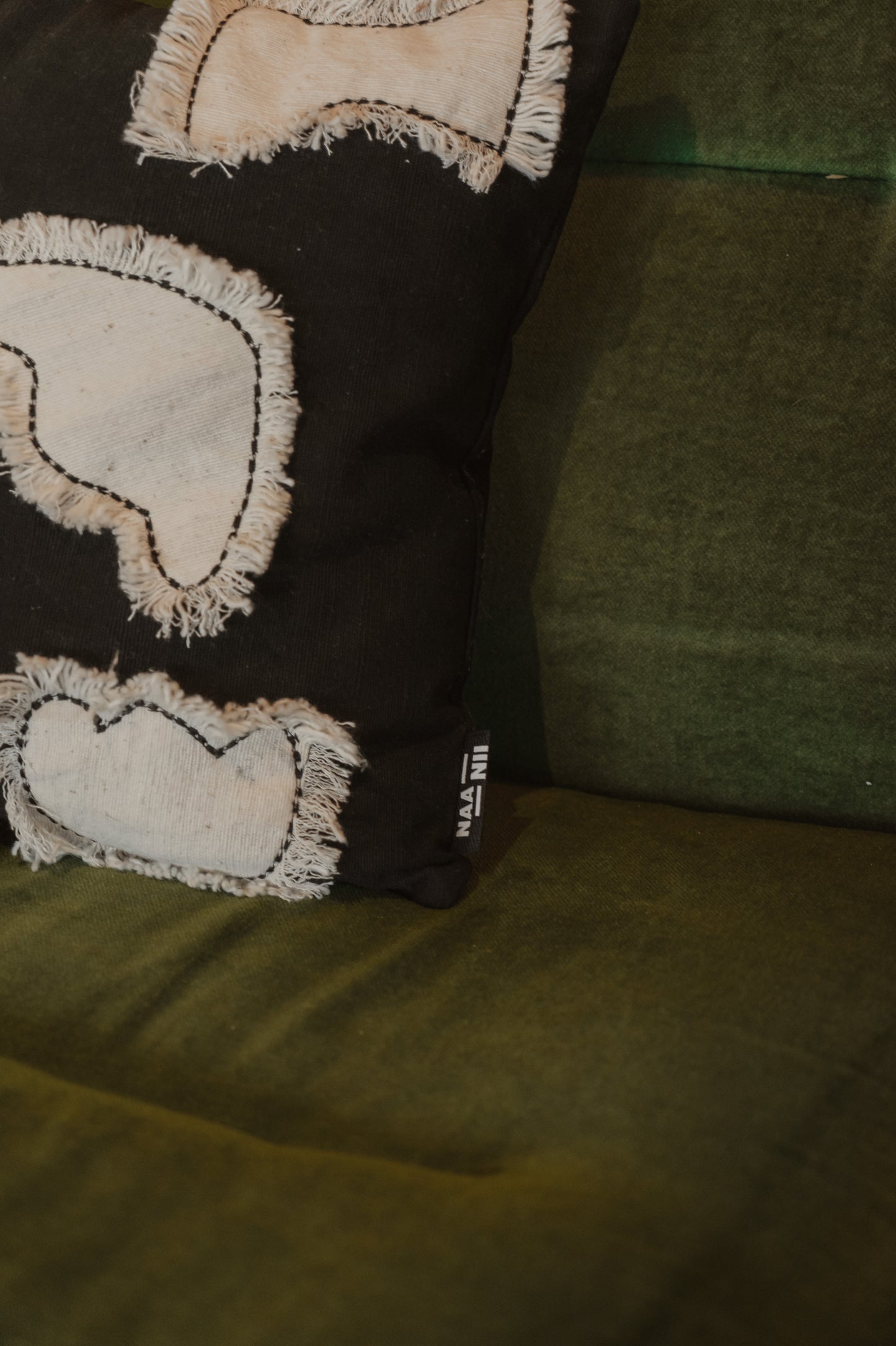 authentic mud cloth Pillow - Ebony & Ivory