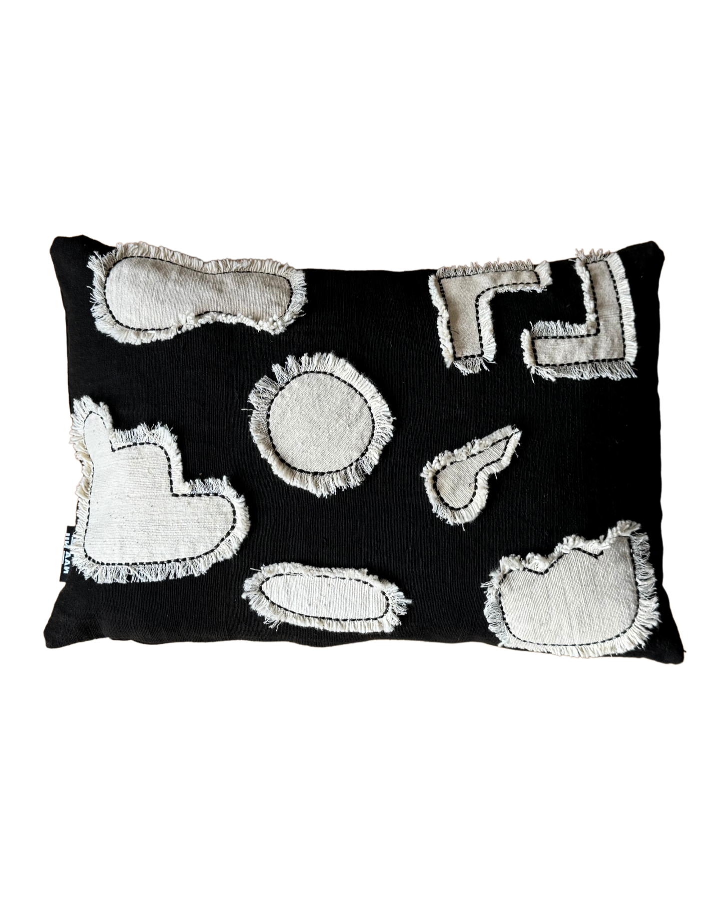 authentic mud cloth Pillow - Ebony & Ivory